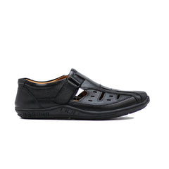 Clark's CL-1060 Men's Black
Leather Roman Sandals - Comfortable and Stylish Summer Footwear Shoeinn.co