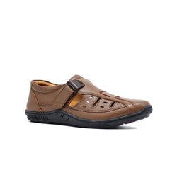 Clark's CL-1060 Men's Brown Leather Roman Sandals - Comfortable and Stylish Summer Footwear Shoeinn.co