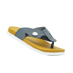 Black & Gery New Cania C-22 Men Chappal & Slipper in Pakistan