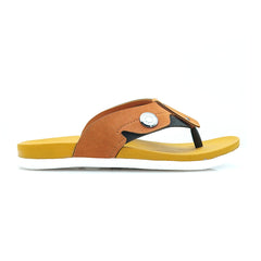 Black & Mustard New Shoeinn C-22 Men Chappal & Slipper in Pakistan