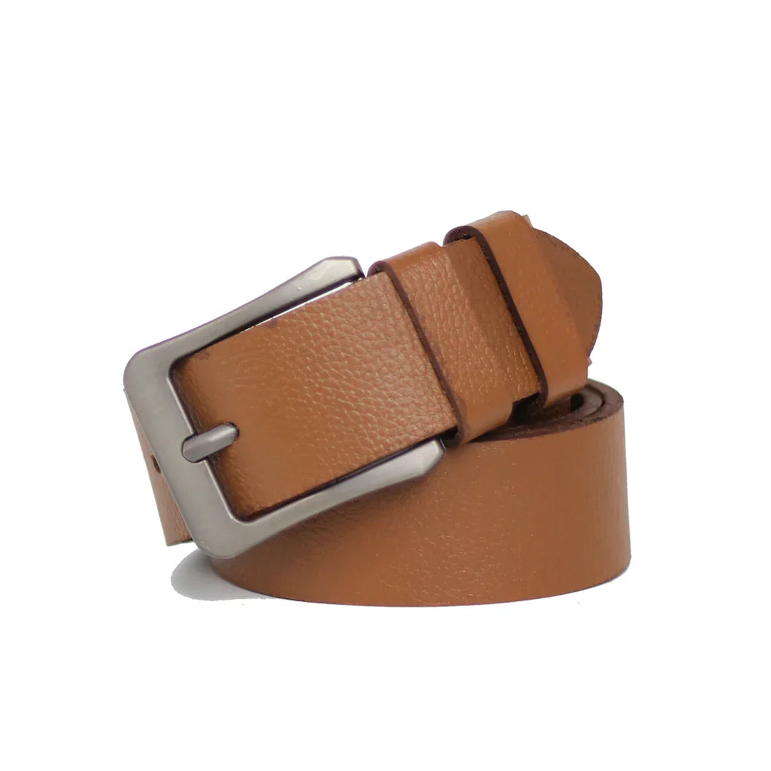 100% cow leather Mustard Belts