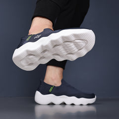 Marks Fairwale New Navy Blue Sketcher Light weight & Slip on at- Shoeinn.co