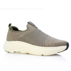 Olive slip-on sneaker with Max Cushion sole, stylish & comfortable for everyday wear