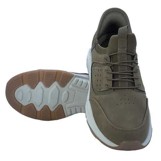 Premium olive green sneaker with breathable mesh, cushioned sole, stylish design for comfort & everyday wear