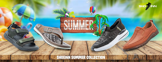 Summer collection of stylish, comfortable sandals and sneakers for beach and casual wear