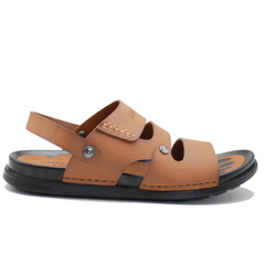 Elegant Camelo Men’s Sandals in Black Leather