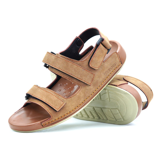 Shoeinn CEYO 9158 Tan Sandals for Men – Luxurious Comfort and Robust Durability

