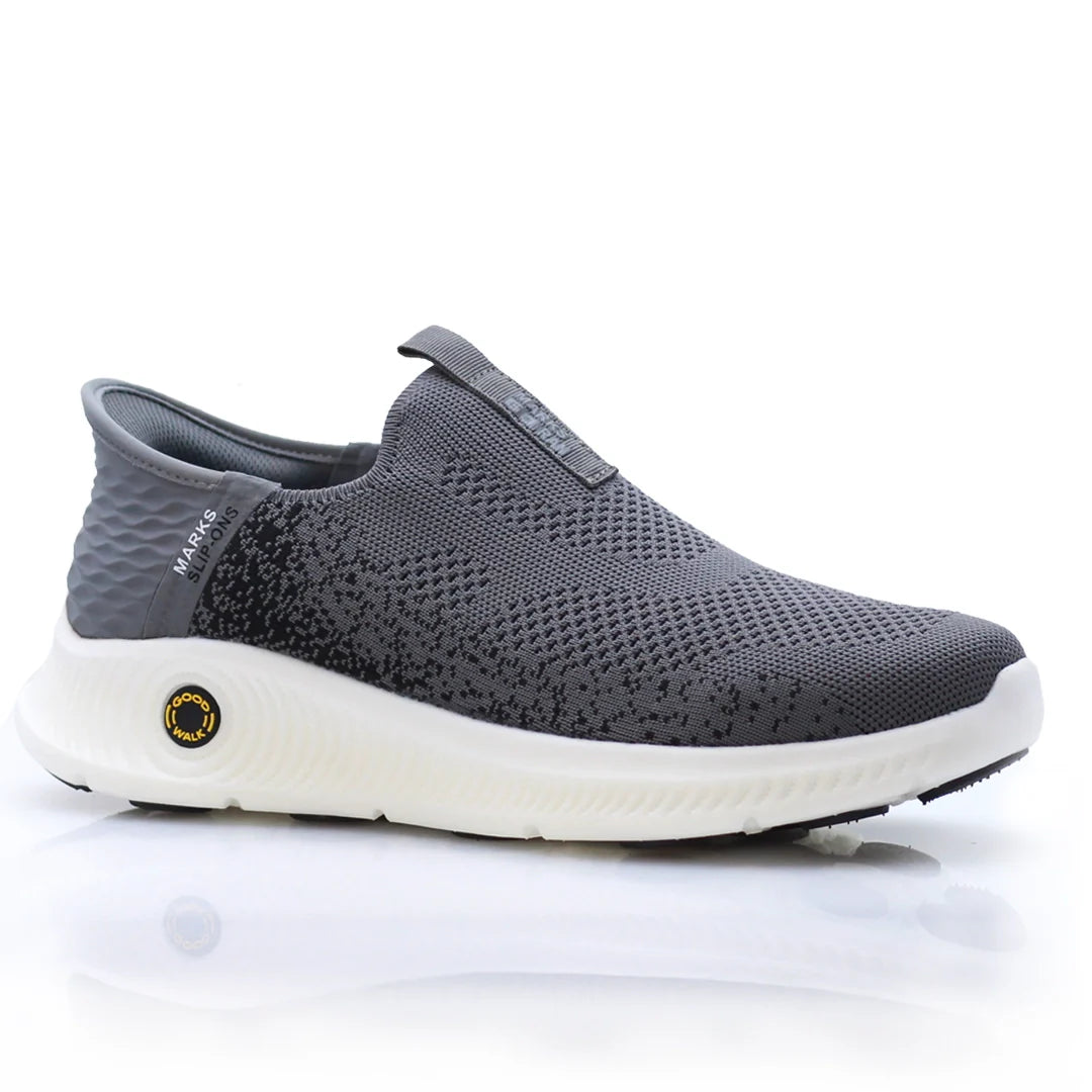 Gray slip-on shoe with white sole Good Walk Series 