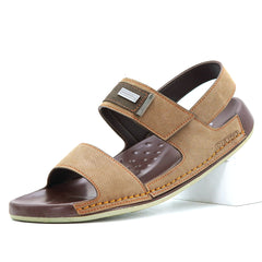 Shoeinn CEYO Medicated Soft Sandals in brown, designed with a plush inner sole and robust rubber sole for superior comfort and style