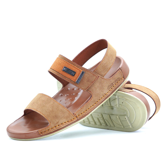 Shoeinn CEYO Medicated Soft Sandals in tan, offering premium cushioning and lasting support for a luxurious walking experience
